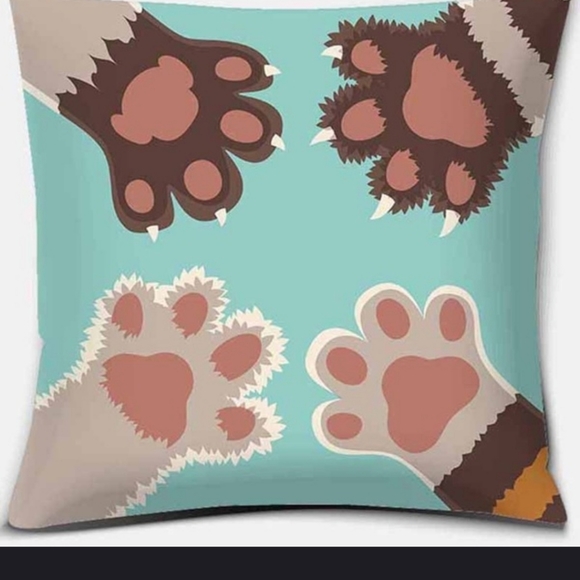 cat paw pillow